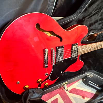 Epiphone Dot Deluxe with Rosewood Fretboard Red Electric Guitar Upgraded Pickups plus Case image 2
