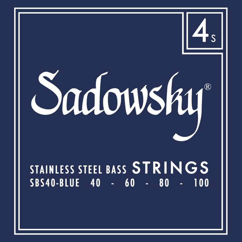 Sadowsky Blue Label Bass Strings, Stainless Steel - 4-String Set, (040-100) image 1