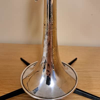 EARLY ELKHART BACH 236 C TRUMPET, 34XXX M BORE, CORPORATION BELL image 3