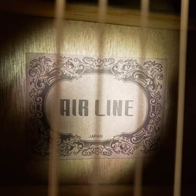 1975 Air Line Adjustable Bridge Dreadnought Flat Top Western Guitar Original Soft Shell Case image 12