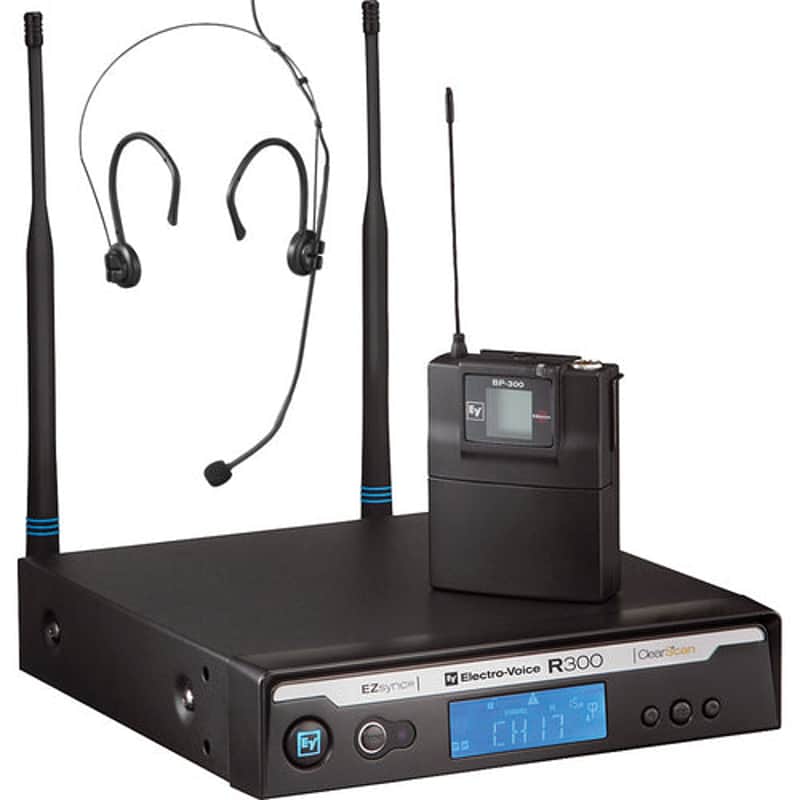 Electro-Voice R300-E-C Wireless Bodypack System with HM3 Omnidirect - 516-532MHz image 1