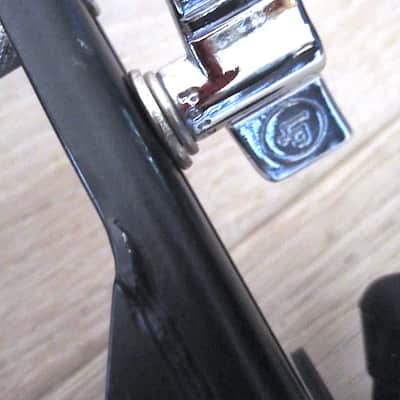L.P. Gajate Cowbell Woodblock Accessory Pedal Mount Bracket w/LP Black Beauty Cowbell image 5
