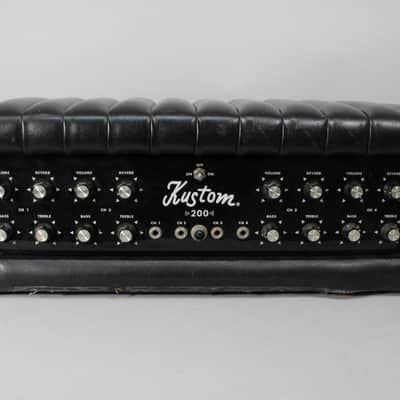 1972 Kustom K200-5 Solid State Tuck And Roll Head Black image 1