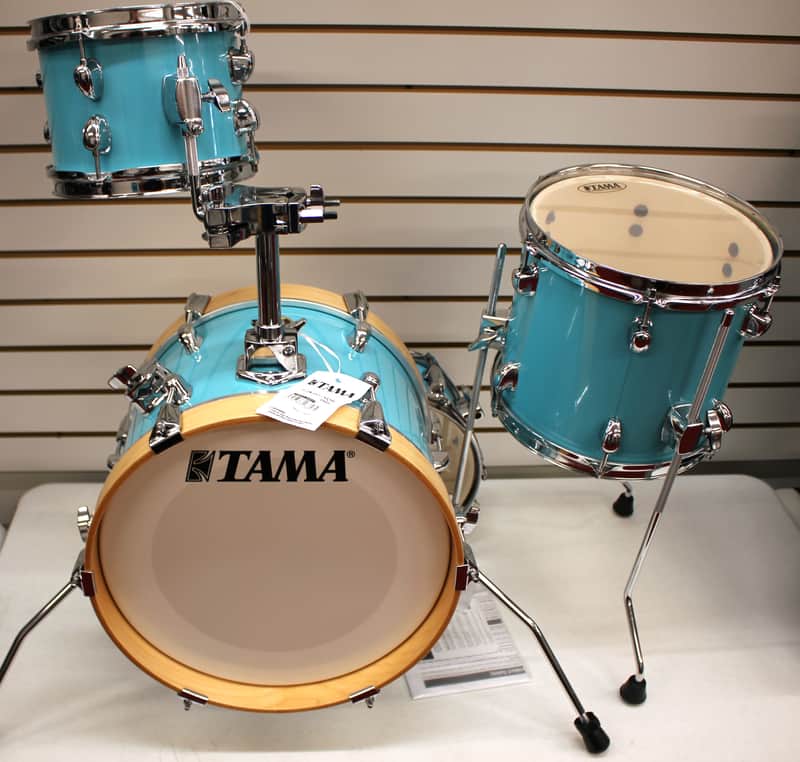 Tama LJK44S Club-Jam Flyer 4 Piece Drums Set Aqua Blue image 1