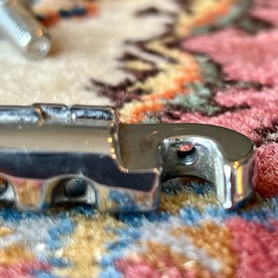 1960's Chrome Gibson Wraparound Bridge Les Paul Junior SG TPBR 8513 12809 Lightning Bar image 2