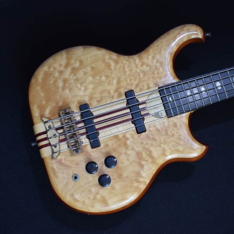 Alembic John Entwistle Signed 5 String Persuader 1983 Natural Quilted Maple image 1