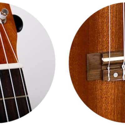 Flight NUP310 Natural Series African Okoume Neck 4-String Pineapple Soprano Ukulele w/Padded Gig Bag image 6