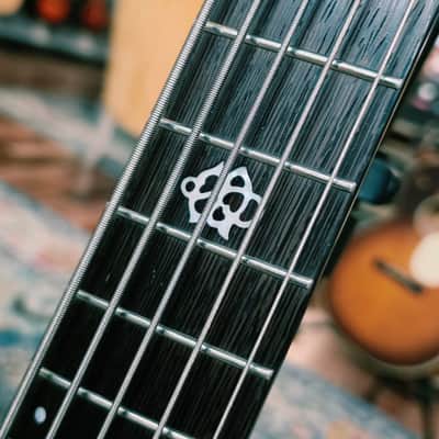 2022 Spector NS Dimension 5 Bass - Black and Blue Gloss - w/Case image 6