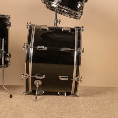 Vintage Rogers R-380 "Double Soul" Jet Black Drum Set image 9