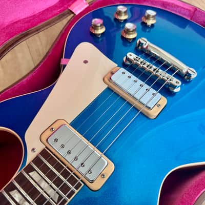 Gibson Custom Shop M2M '57 Les Paul Standard Reissue "Deluxe“ - Basalt Blue Sparkle Top Bild 8