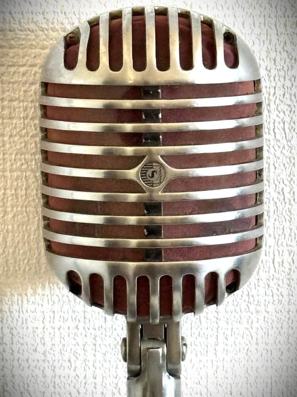 【値下げ！】40年代 SHURE 55 ファットボーイ ＆ ヴィンテージスタンド Vintage 1940s Shure 55 'Fatboy' Dynamic Microphone, works w/stand