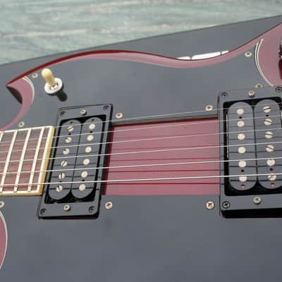Burny  Jimmy Page Red RSG-140 Double Neck Guitar CIRCA 1992 Cherry Red image 13