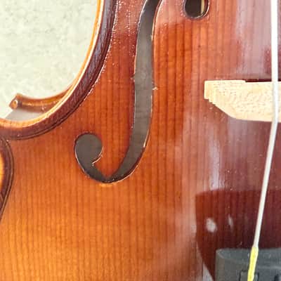 Handmade 4/4 Violin Outfit - Flamed Maple Back ,Spruce Top, Bow&Case image 3