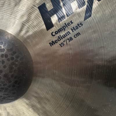 Sabian 15" HHX Complex Medium Hi-Hat Cymbals (Pair) 2019 - Present - Natural image 3