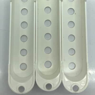 Stratocaster Style Pickup Cover Set White image 4