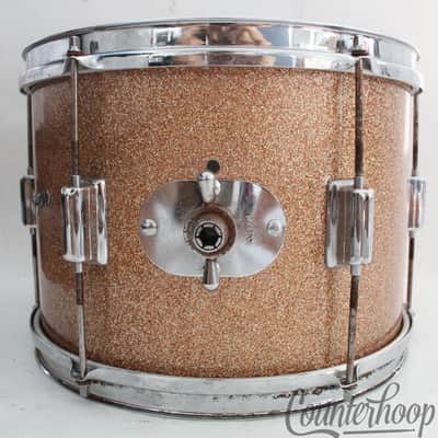 Rogers 13x9"Champagne Sparkle Cleveland Tower Model Tom Drum Vintage Ohio PreCBS image 3