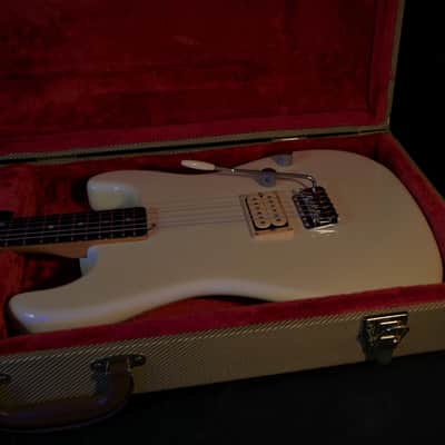 ST. BLUES Eliminator 1 "Billy Gibbons" 1984 White. Strings & Things Workshop. VERY RARE Plays Great image 20
