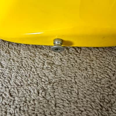 Original 2002 Fender Tom Delonge Limited Edition Stratocaster Strat Graffiti Yellow image 13