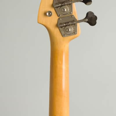 Fender  Precision Bass Solid Body Electric Bass Guitar (1962), ser. #83915, original brown tolex hard shell case. image 6