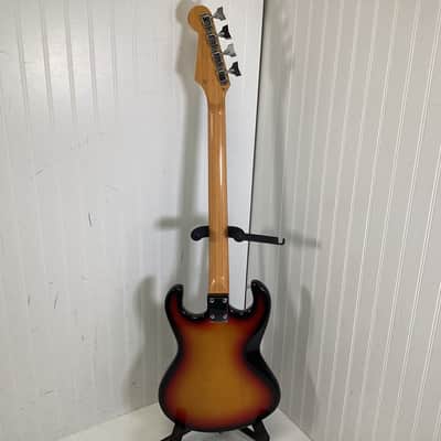 Vintage Cameo Teisco Deluxe Bass Guitar Sunburst image 9