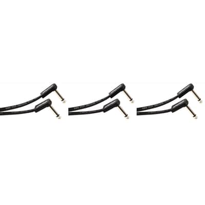 EBS PCF-DL28 Deluxe Flat Patch Cable - Right Angle to Right Angle - 11.02 inch (3-pack) image 1