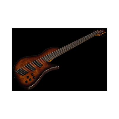 Harley Benton MSB-5 Black Flame Burl image 9