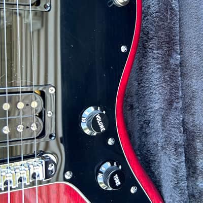 Fender Modern Player Jazzmaster HH 2014 - Crimson Red Transparent image 5