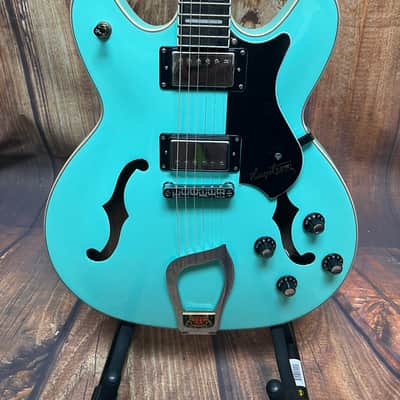 Hagstrom VIK-ABE - Aged Sky Blue image 2