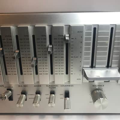 JVC JA-S44 1979 Silver face vintage stereo integrated amplifier with upgraded blue LED display image 5