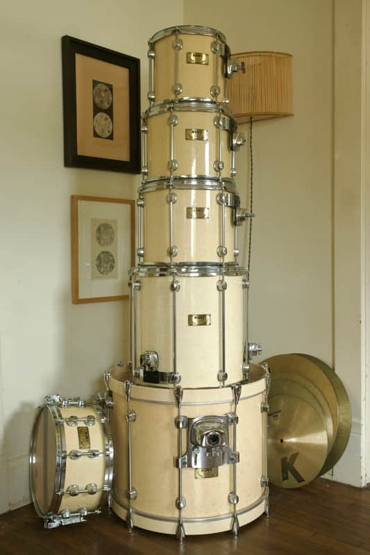 Mapex Orion Series Drum Kit + Pearl Hardware + Zildjian K Custom Cymbals. Early 90’s image 1