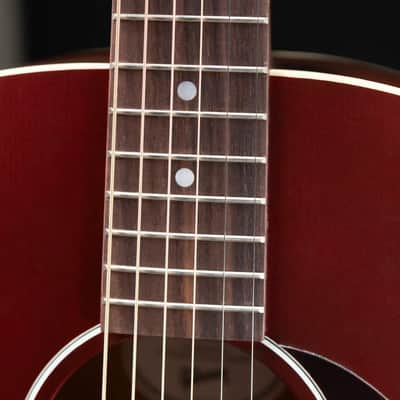 Gibson J-45 Special Dreadnought Acoustic/Electric Guitar - Satin Wine Red with Gig Bag image 9