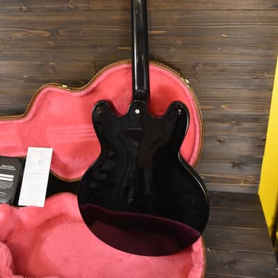 Gibson ES-335 Memphis Bass 4 string 2013 Black Hollow Body w Hard Case / COA image 5