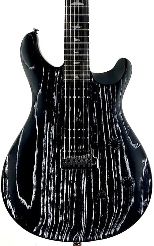 PRS CE 24 LTD Sandblasted Carved Swamp Ash Electric Sandblasted White Ser#: CTIG025100 image 1