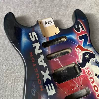 Colorful Water Transfer Print Solid Wood ST Electric Guitar Body—Single-Single-Double Pickups—DIY image 3