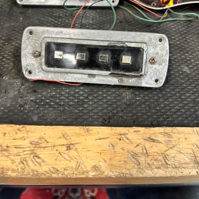 Teisco Violin Bass guitar pickups and control plate/wiring harness 1960s 1970s image 2