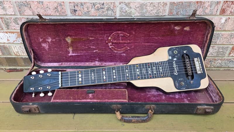 Vintage 1942 Epiphone Electar Lap Steel Guitar w/ Original Hardshell Case! Bild 1