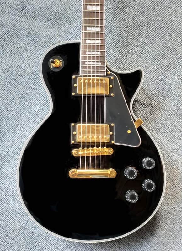 FIREFLY Electric Guitar FFLP * Black Elite Model w/Gold Hardware * Fire Fly LP Style image 1