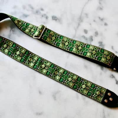 Tom's Vintage Straps Green 'Woodstock' Guitar/Bass Hippie Strap 2026 image 4