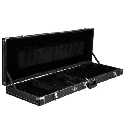 Glarry High Grade Electric/Bass Guitar Square Hard Case 2020s - Flat Black image 11