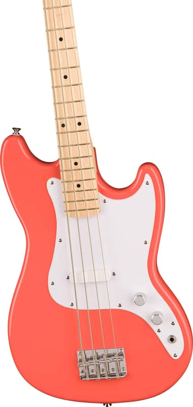 Squier Sonic Bronco Bass Tahitian Coral image 1
