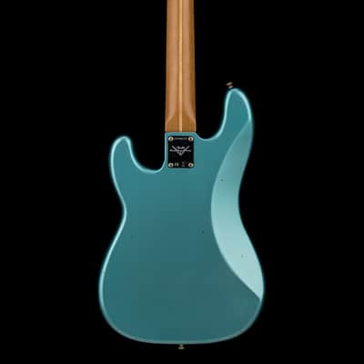 Fender Custom Shop Empire 58 Precision Bass Journeyman Relic - Aged Teal Green Metallic #88222 image 4