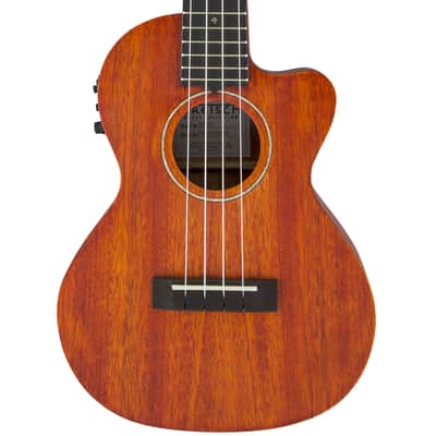 Gretsch G9121 A.C.E. Tenor Ukulele with Gig Bag - Ovangkol Fingerboard, Acoustic-Cutaway-Electric, Fishman Kula Pickup, Honey Mahogany Stain image 1