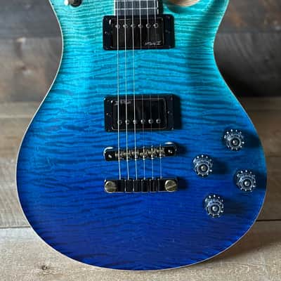 PRS Wood Library McCarty 594 Flamed Maple 10 Top, Swamp Ash Back, Flamed Maple Neck, Bound Ebony FB - Satin Blue Fade 418876 image 8