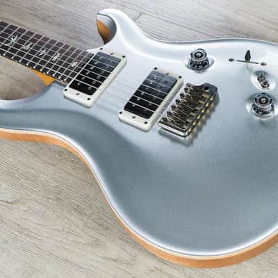 PRS Paul Reed Smith Custom 24-08 Electric Guitar Platinum Metallic Natural Back image 1