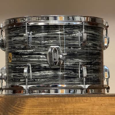 1967 Ludwig 12" Oyster Black Pearl 8x12" Rack Tom image 4