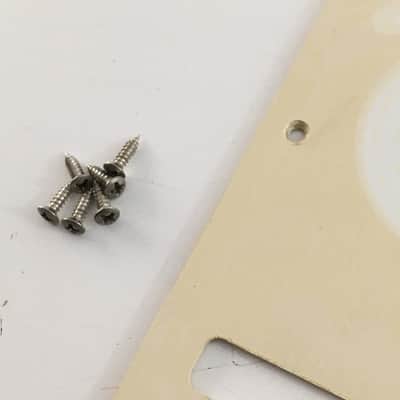Vintage Fender Strat Lefty Back Plate Naturally Aged White Relic Stratocaster Faded 1 Ply Rare image 6