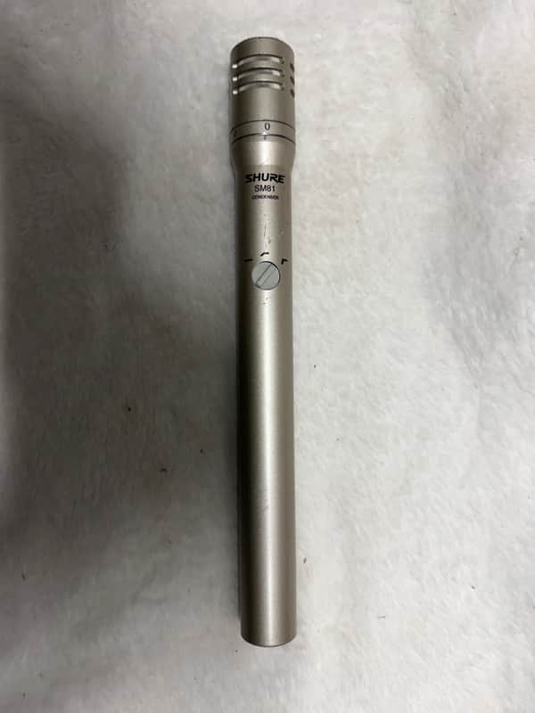Shure SM81 Small Diaphragm Cardioid Condenser Microphone 1984 - Present - Silver image 1