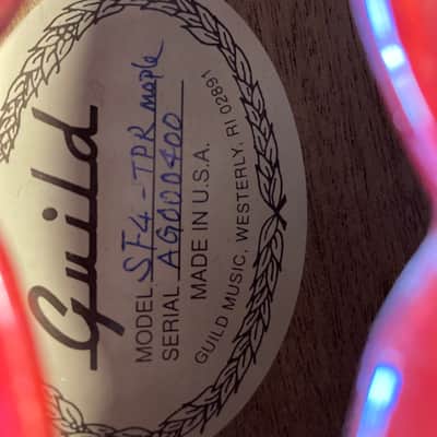 Guild - SF4 Starfire IV Electric Guitar 1990's - Transparent Red image 7