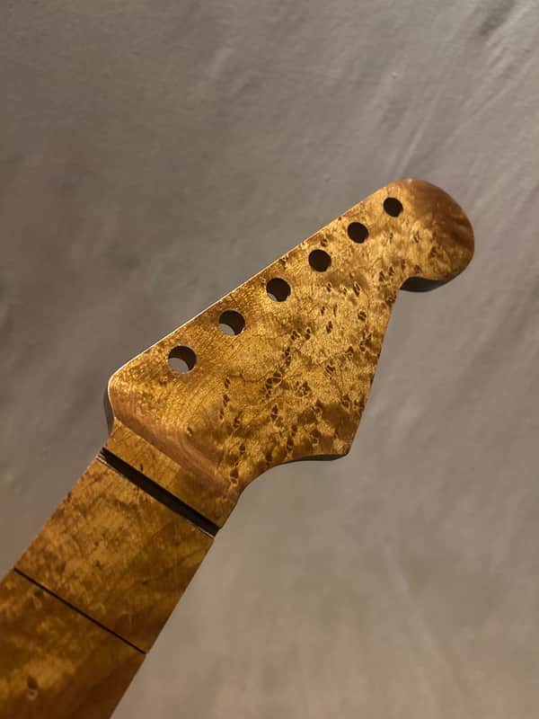 EXTREMELY RARE QUARTERSAWN ROASTED BIRDSEYE STRAT GUITAR NECK FITS FENDER & WARMOTH image 1
