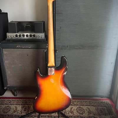 1963 Fender Jazz Bass In Sunburst Finish with Original Hard Case image 6